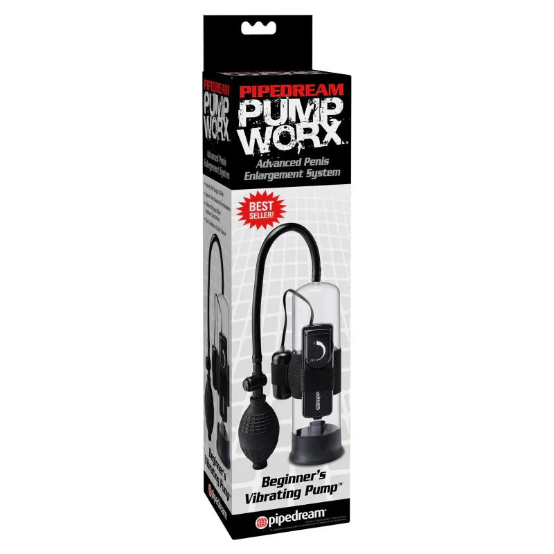 Pump Worx Beginners Vibrating Pump - Black - MyPleasure
