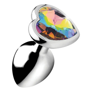 Rainbow Prism Heart Anal Plug - Medium - MyPleasure