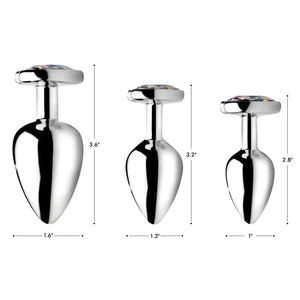 Rainbow Prism Heart Anal Plug - Medium - MyPleasure