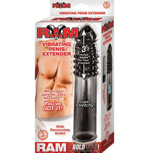 Ram Vibrating Penis Extender - Smoke - MyPleasure