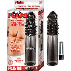 Ram Vibrating Penis Extender - Smoke - MyPleasure