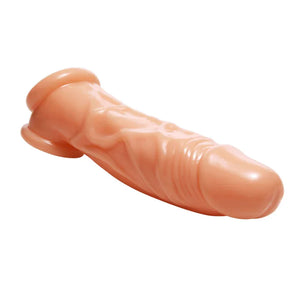 Realistic Flesh Penis Enhancer and Ball Stretcher - MyPleasure