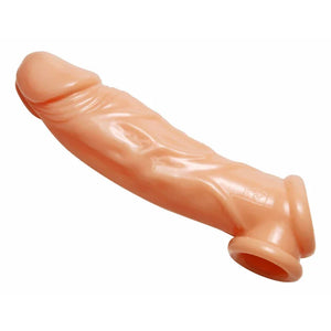 Realistic Flesh Penis Enhancer and Ball Stretcher - MyPleasure