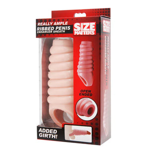 Really Ample Ribbed Penis Enhancer Sheath - MyPleasure