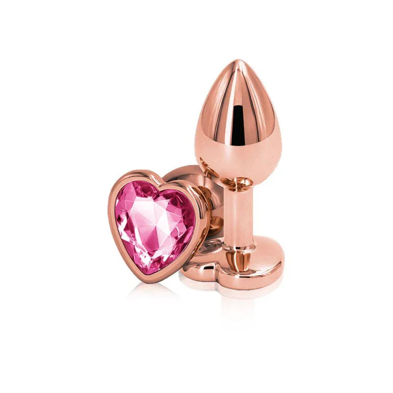 Rear Assets - Rose Gold Heart - Small - Pink - MyPleasure