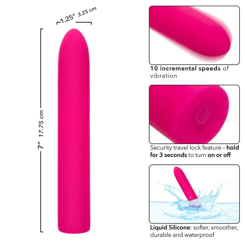 Rechargeable Classic Chic Standard Vibrator - Pink - MyPleasure