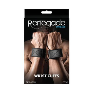 Renegade Bondage Wrist Cuff - Black - MyPleasure