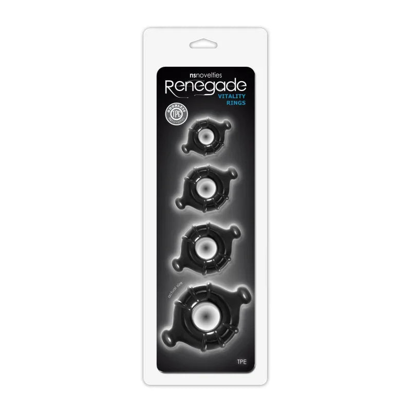 Renegade Vitality Rings - Black - MyPleasure