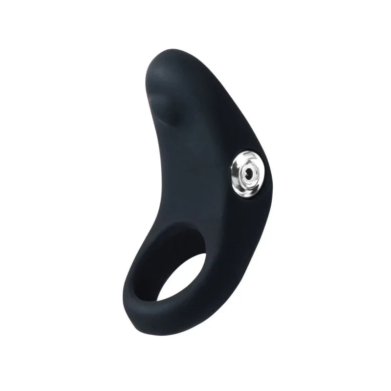 Rev Rechargeable Vibrating C-Ring - Black - MyPleasure