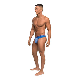 Reversible - Thong - Small/ Medium - Royal Blue - MyPleasure
