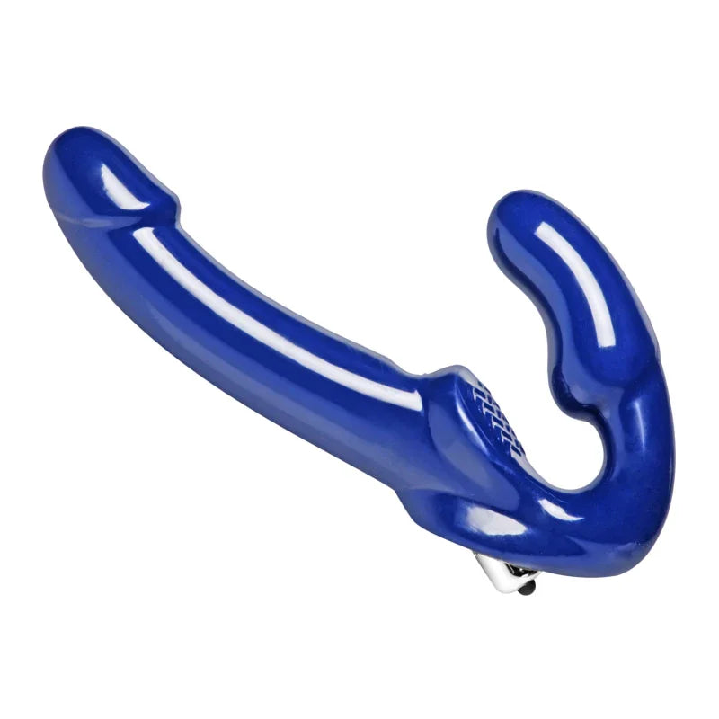 Revolver II Vibrating Strapless Strap on Dildo - Blue - MyPleasure
