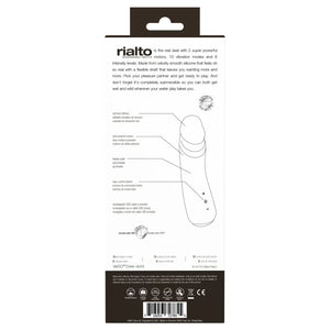 Rialto Rechargeable Vibrator - Black - MyPleasure