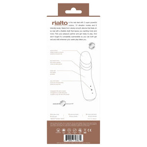 Rialto Rechargeable Vibrator - Mocha - MyPleasure