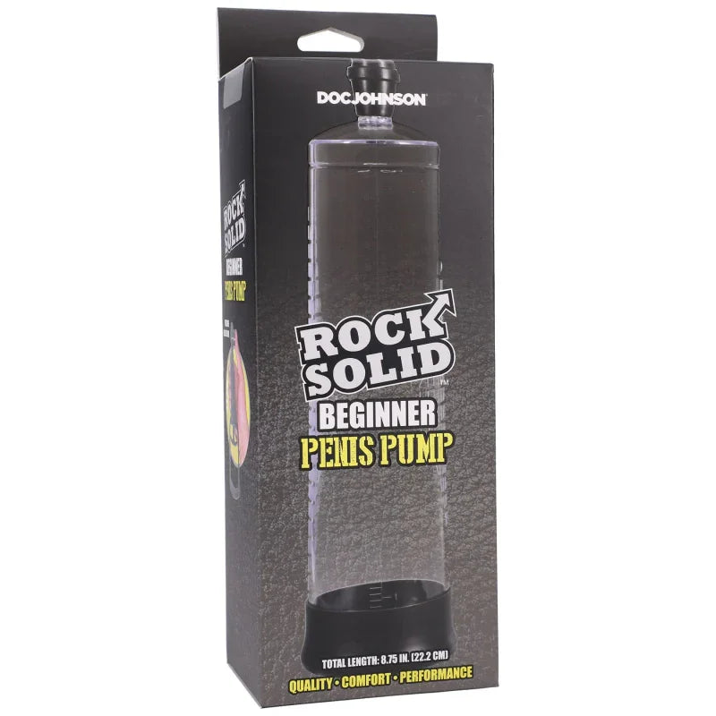Rock Solid - Beginner Penis Pump - Black/clear - MyPleasure