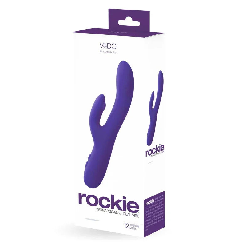 Rockie Dual Rechargeable Vibe - Indigo - MyPleasure