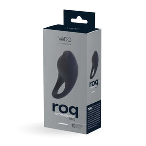 Roq Rechargeable Ring - Just Black - MyPleasure