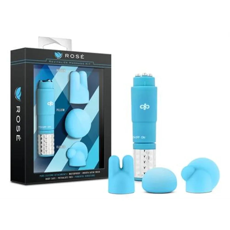 Rose Revitalize Massage Kit - Blue - MyPleasure