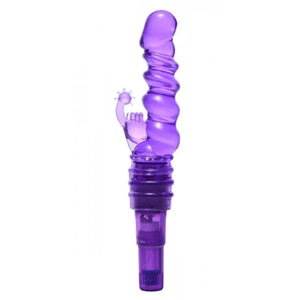 Royal Rocket Ribbed Rabbit Vive - Purple - MyPleasure