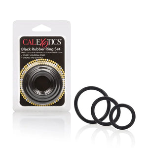 Rubber Ring 3 Piece Set - Black - MyPleasure
