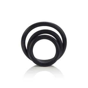 Rubber Ring 3 Piece Set - Black - MyPleasure