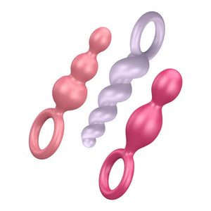 Satisfyer Plugs Colored 3 Piece Set - MyPleasure