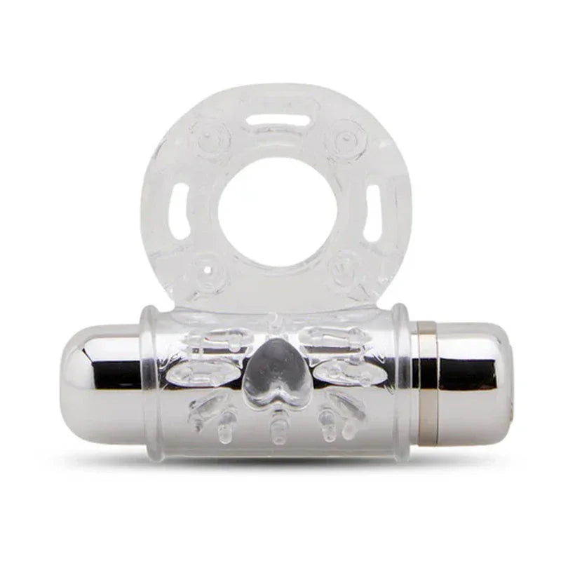 Sensuelle 7 Function Rechargeable Bullet Ring - Clear - MyPleasure