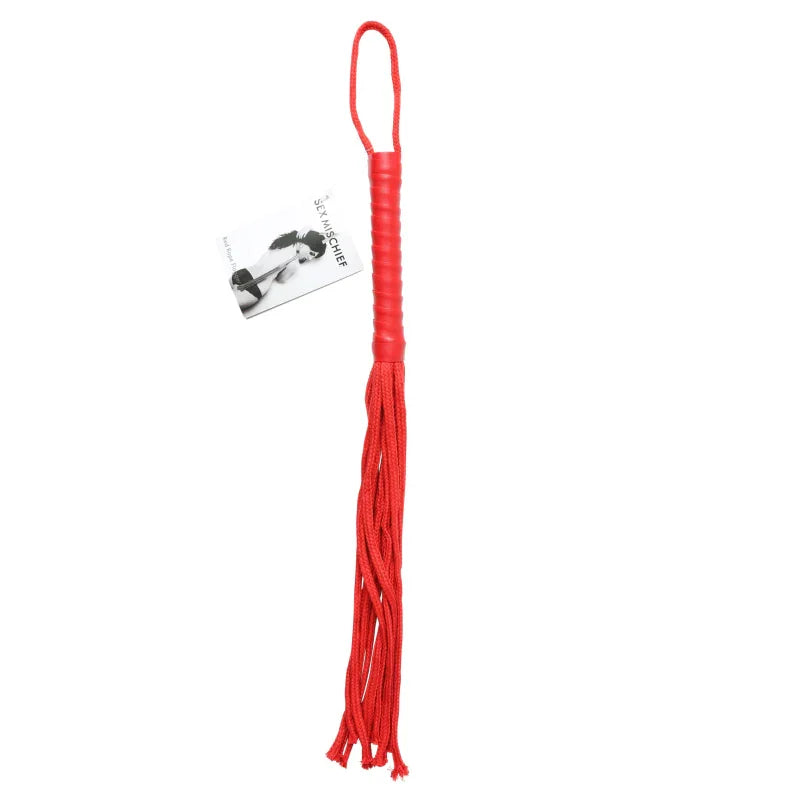 Sex and Mischief Rope Flogger - Red - MyPleasure