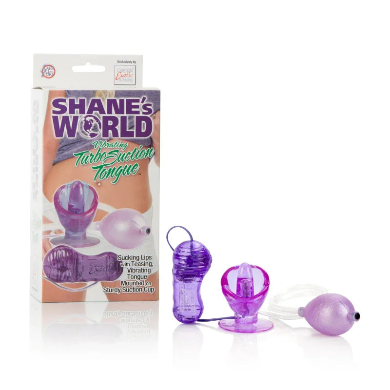 Shane's World Vibrating Turbo Suction Tongue - Purple - MyPleasure