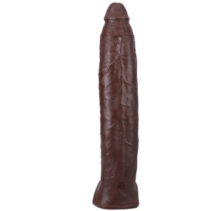Signature Cocks - Damion Dayski - 12 Inch Ultraskyn Cock With Removable Vac-U-Lock Suction Cup - Chocolate - MyPleasure