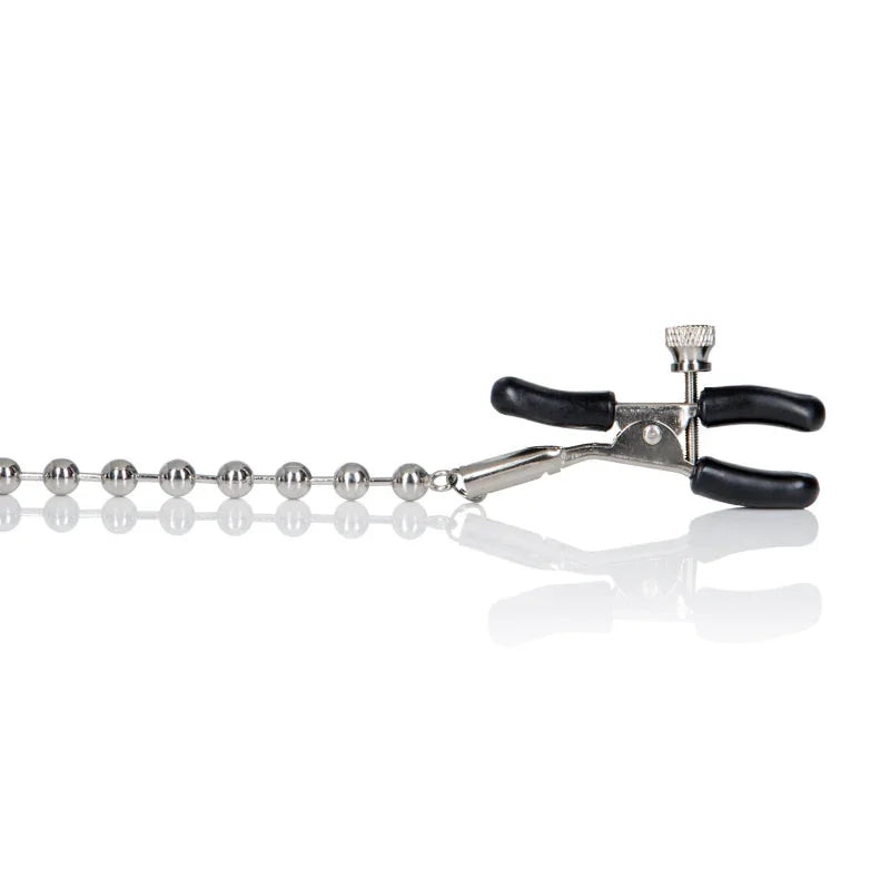 Silver Beaded Nipple Clamps - MyPleasure