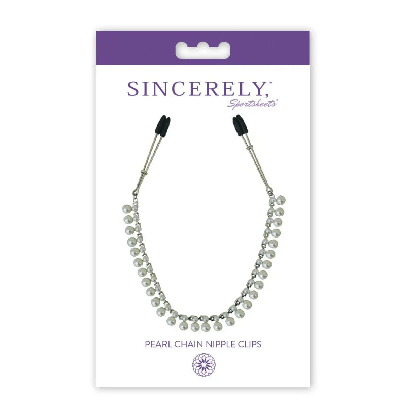 Sincerely Pearl Chain Nipple Clips - MyPleasure