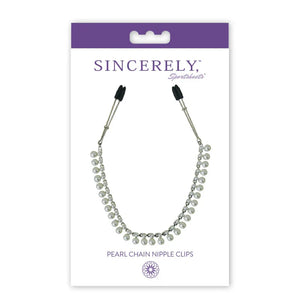 Sincerely Pearl Chain Nipple Clips - MyPleasure