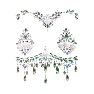 Siren Adhesive Body Jewels Sticker - Clear - MyPleasure