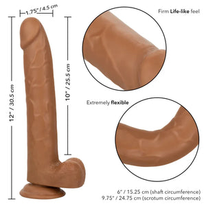 Size Queen 10 inch/25.5 Cm - Brown - MyPleasure