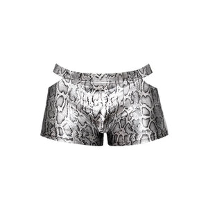 s'naked Pouch Short - Medium - Silver/black - MyPleasure
