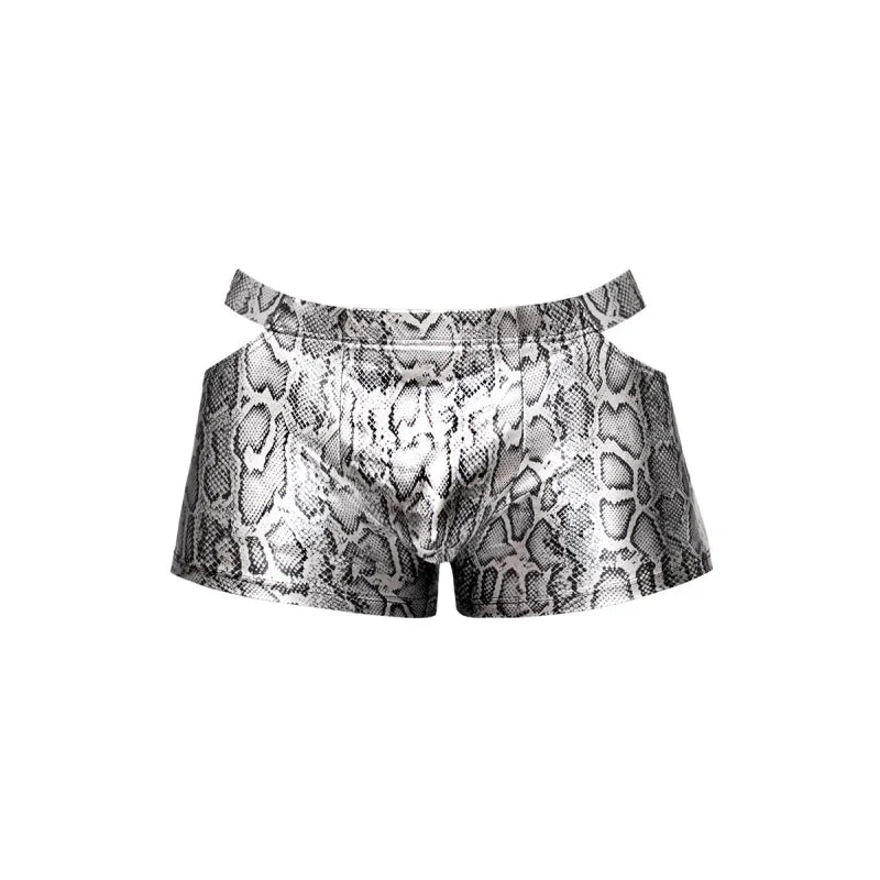 s'naked Pouch Short - Small - Silver/black - MyPleasure