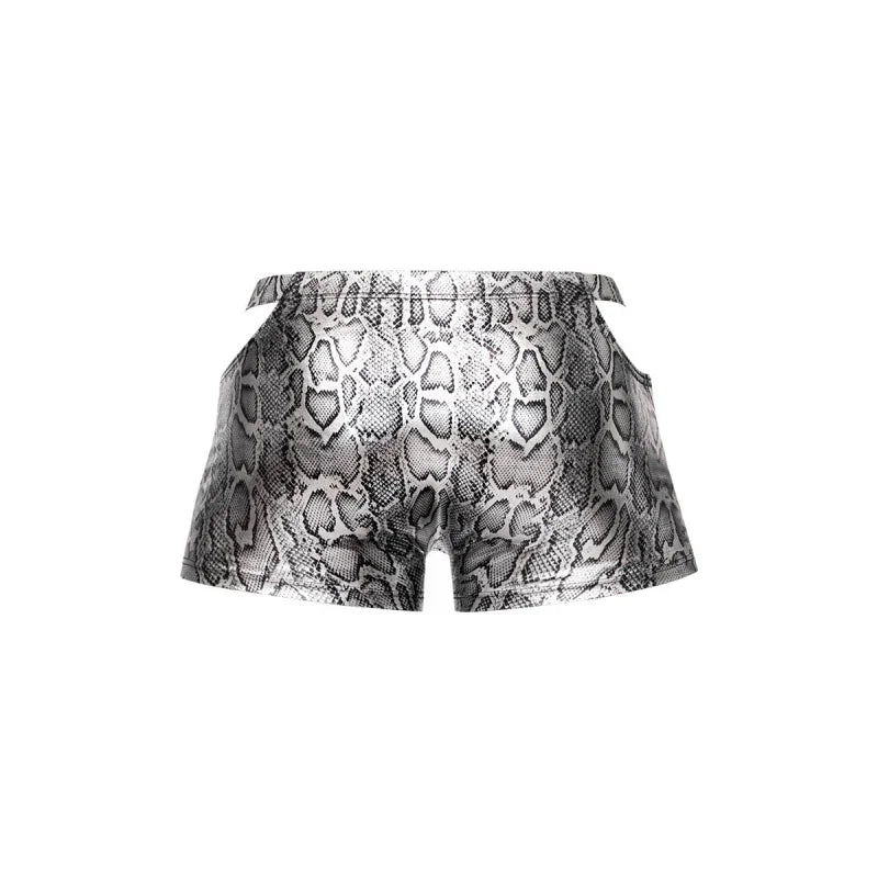 s'naked Pouch Short - Small - Silver/black - MyPleasure