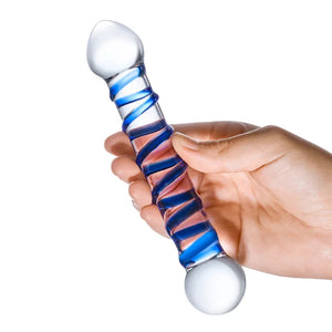 Spiral 6" Glass Dildo - MyPleasure