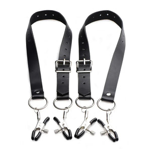 Spread Labia Spreader Straps With Clamps - MyPleasure