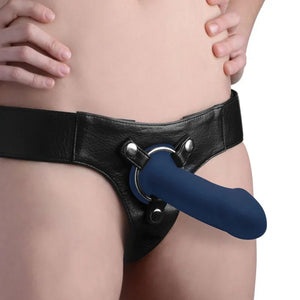 Squeezable Thick Phallic Dildo - Blue - MyPleasure