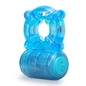 Stay Hard - Rechargeable 5 Function Cock Ring - Blue - MyPleasure