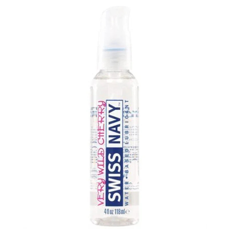 Swiss Navy Flavors Water Based Lubricant - Very Wild Cherry 4 Fl. Oz. - MyPleasure