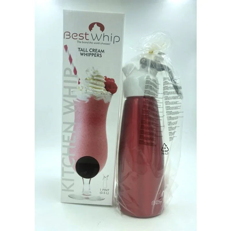 Tall Cream Whipper 1 Pint - Red - MyPleasure