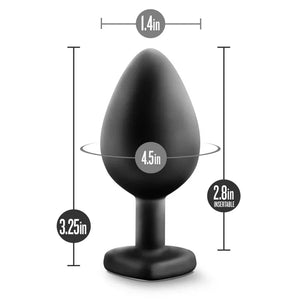Temptasia - Bling Plug - Medium - Black - MyPleasure