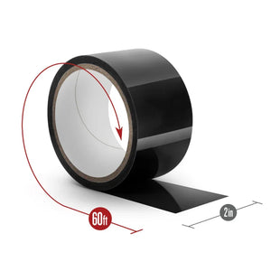 Temptasia - Bondage Tape - 60 Feet - Black - MyPleasure