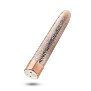 The Collection - Lattice - 7 Inch Rechargeable Vibe - Rose Gold - MyPleasure