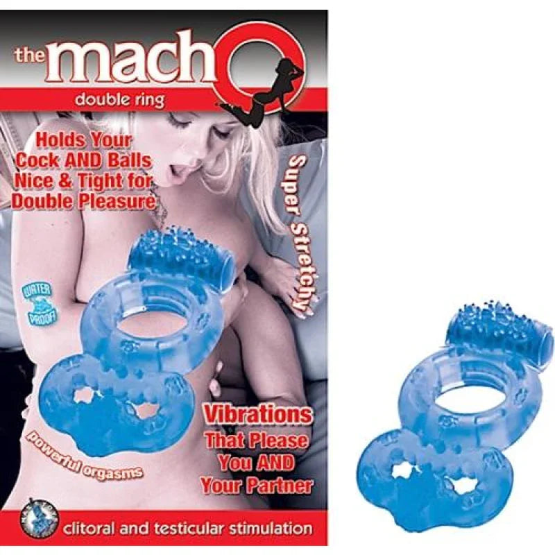 The Macho Double Ring - Blue - MyPleasure