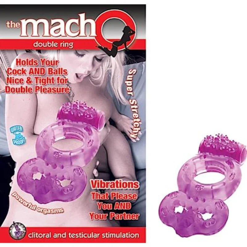 The Macho Double Ring Purple - MyPleasure