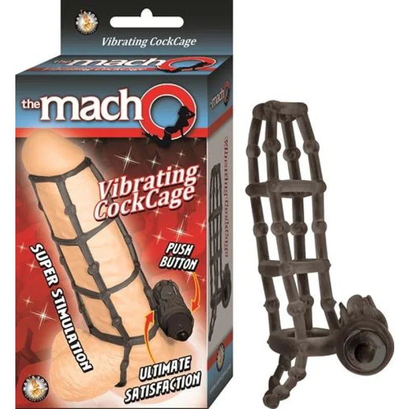 The Macho Vibrating Cockcage - Black - MyPleasure