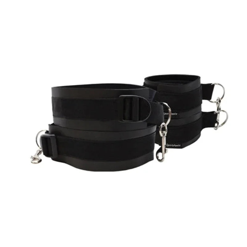 Thigh and Wrist Cuff Set - Black - MyPleasure